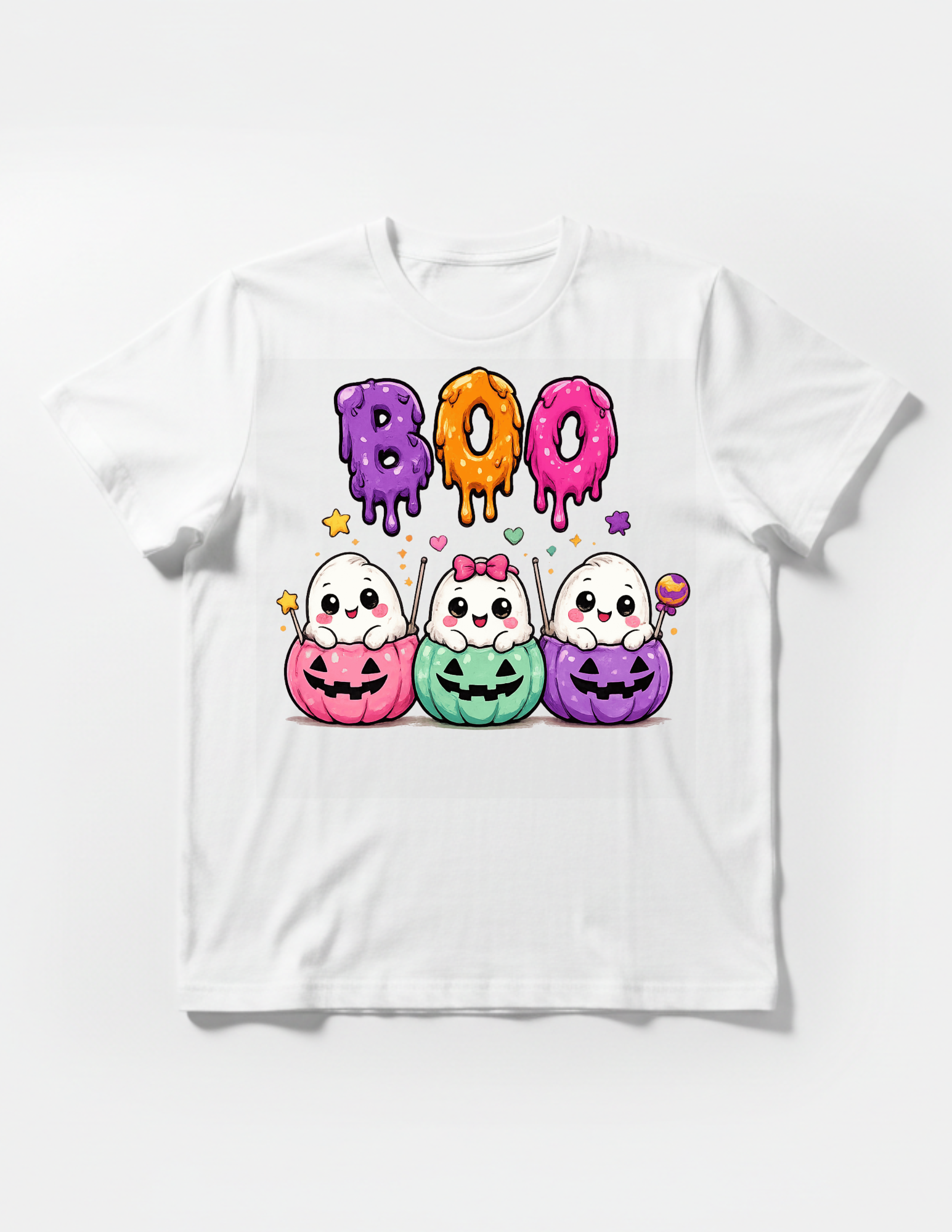 Boo 3 ghost pumpkins