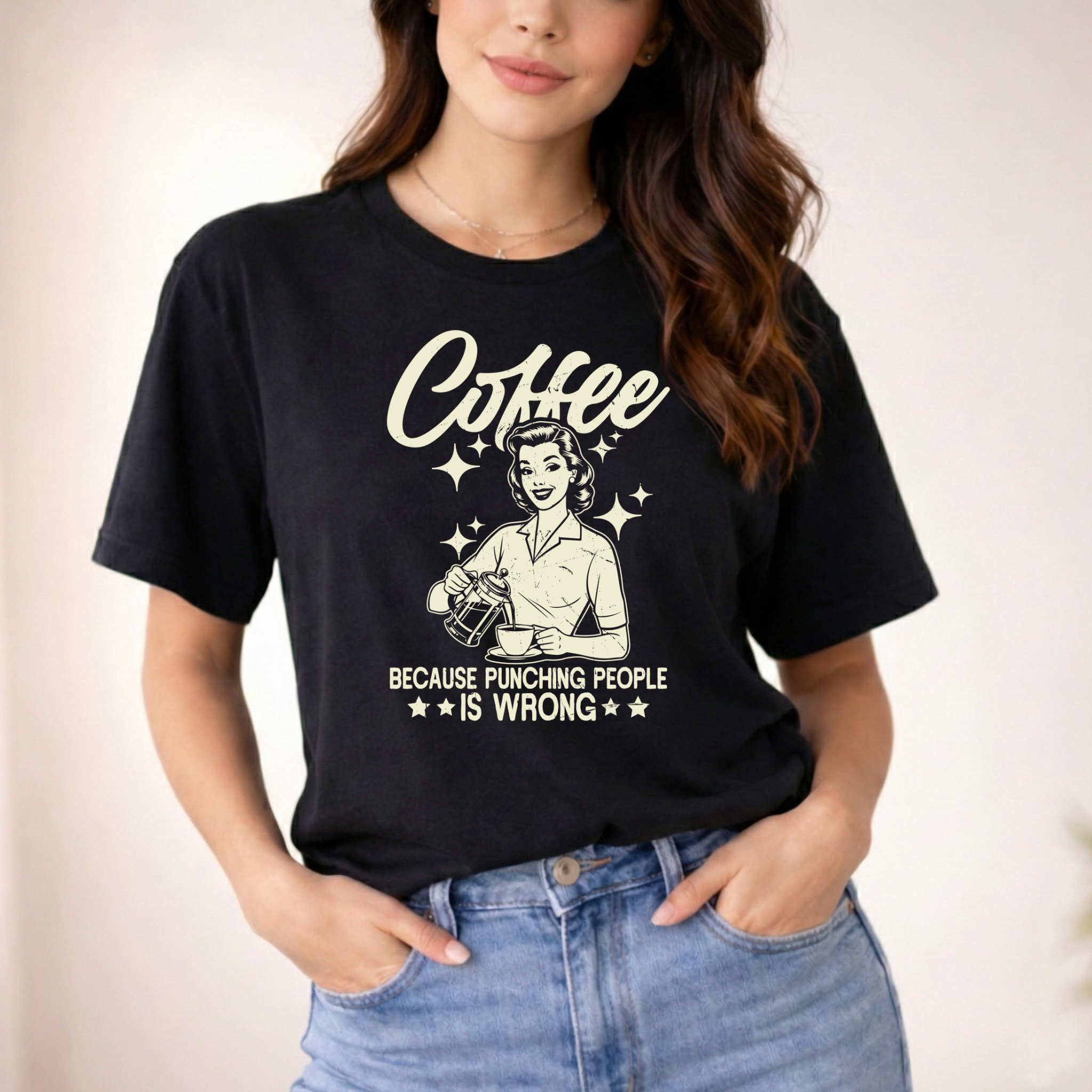 Coffee because punching people is wrong