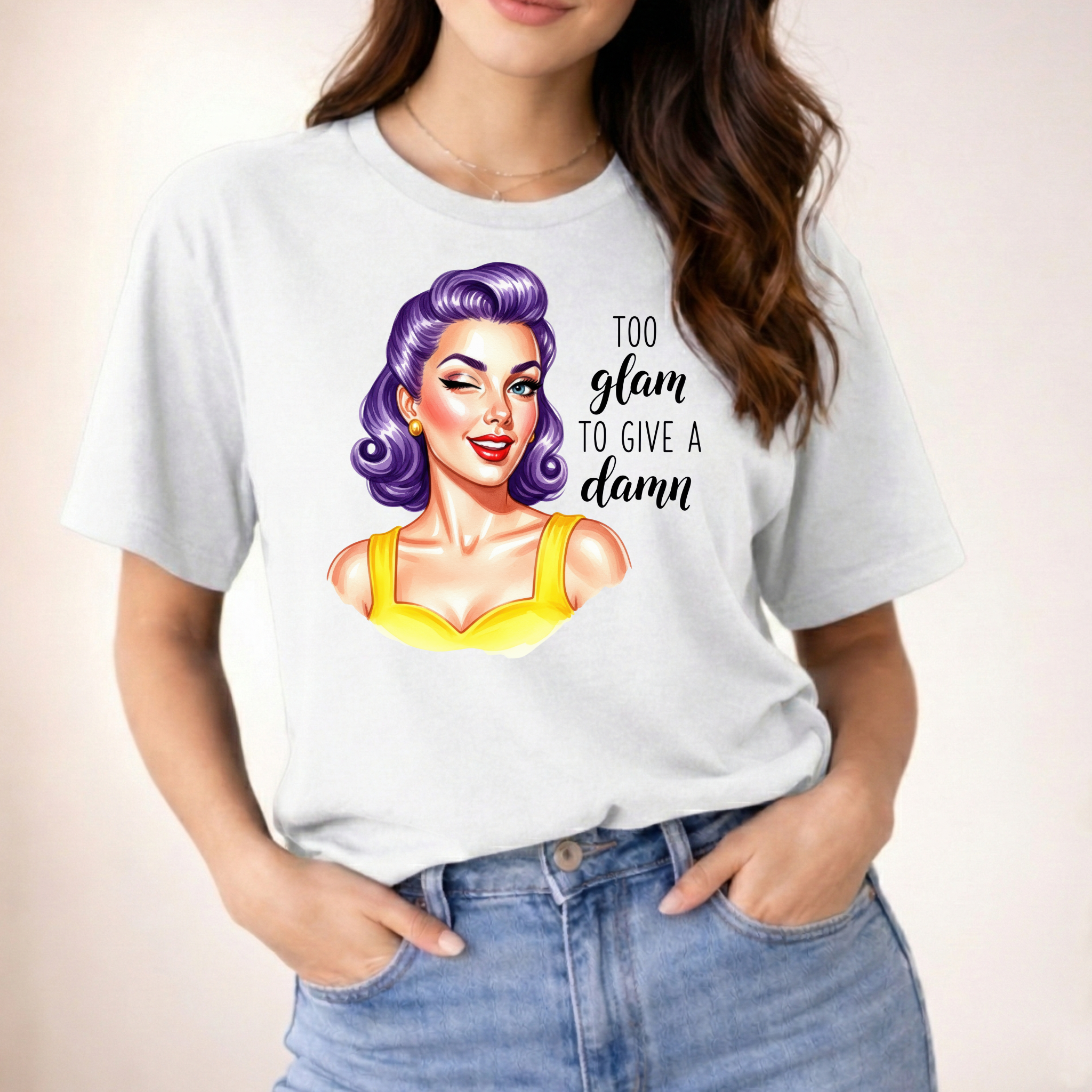 Too glam to give a damn